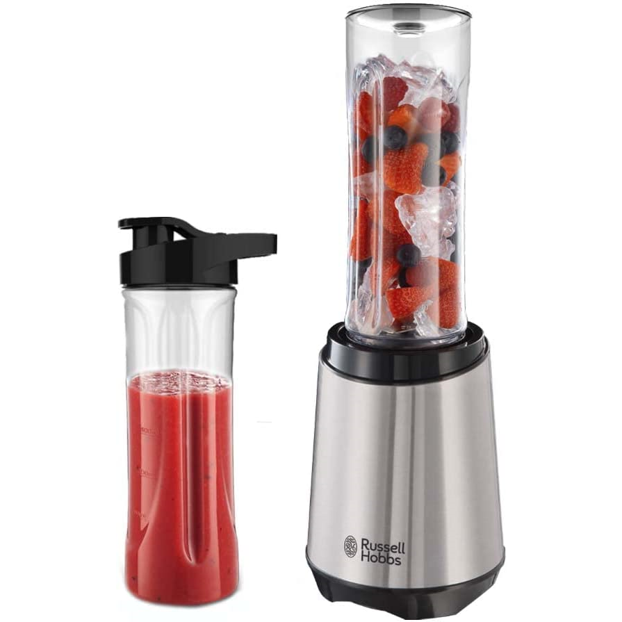 Russell Hobbs Mix & Go Tabletop blender Black, Silver 0.6l W – blenders (Stainless steel)