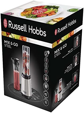 Russell Hobbs Mix & Go Tabletop blender Black, Silver 0.6l W – blenders (Stainless steel)