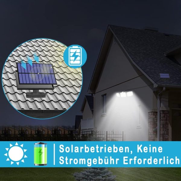 Solar Lights For Outdoor Use With Motion Sensor, Wall Light With Remote