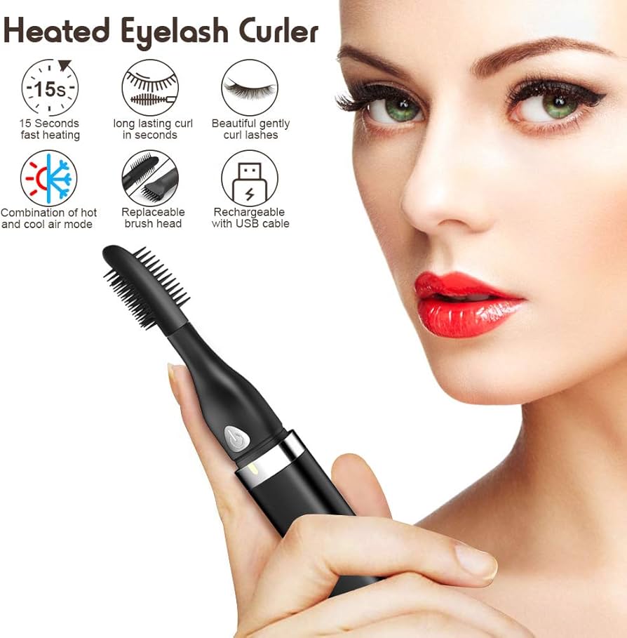 Air-Lash Rechargeable Heated Eyelash Curler With Warm And Cool Air Eye Makeup Tools