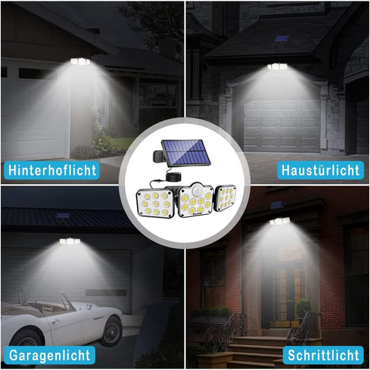 Solar Lights For Outdoor Use With Motion Sensor, Wall Light With Remote