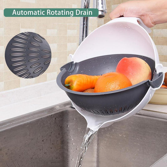 5pcs Multi-Function Vegetable Potato Slicing Shredding Machine Washing Household Grater Draining Basket