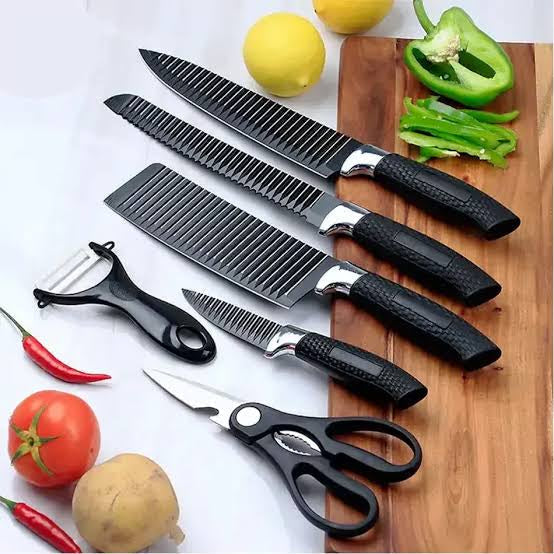 Zepter 6 in 1 Kitchen knives set with peeler & Scissor - Made for Europe - Poland Lot Import