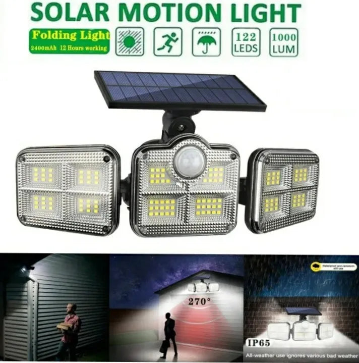 Solar Lights For Outdoor Use With Motion Sensor, Wall Light With Remote