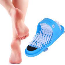 1Pcs Shower Bathroom Foot Massage Cleaning Slipper Feet Exfoliating Cleaner Suction Brush