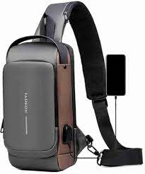 Men Anti Theft Chest Bag Shoulder Usb Charging Crossbody Package School Short Trip Messengers Gym Men’s Sling Sports (random Color)