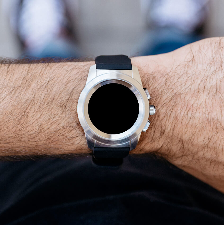 The world’s first hybrid smartwatch combining mechanical hands with a round color touchscreen